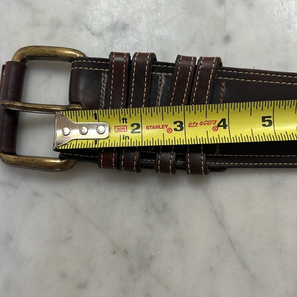 Joan & David Genuine Leather Wide Belt SZ BEAUTIFUL! - Picture 5 of 12